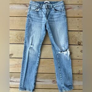 ZARA Skinny Cropped Distressed Jeans Size 6